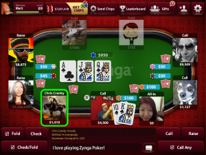 The Zynga poker tables are already seeing action in the UK.
